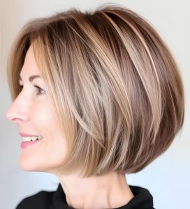 Sophisticated Bob with a Side Part Sophisticated Bob with a Side Part