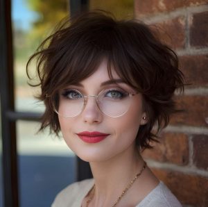 Textured Pixie with Glasses Textured Pixie with Glasses