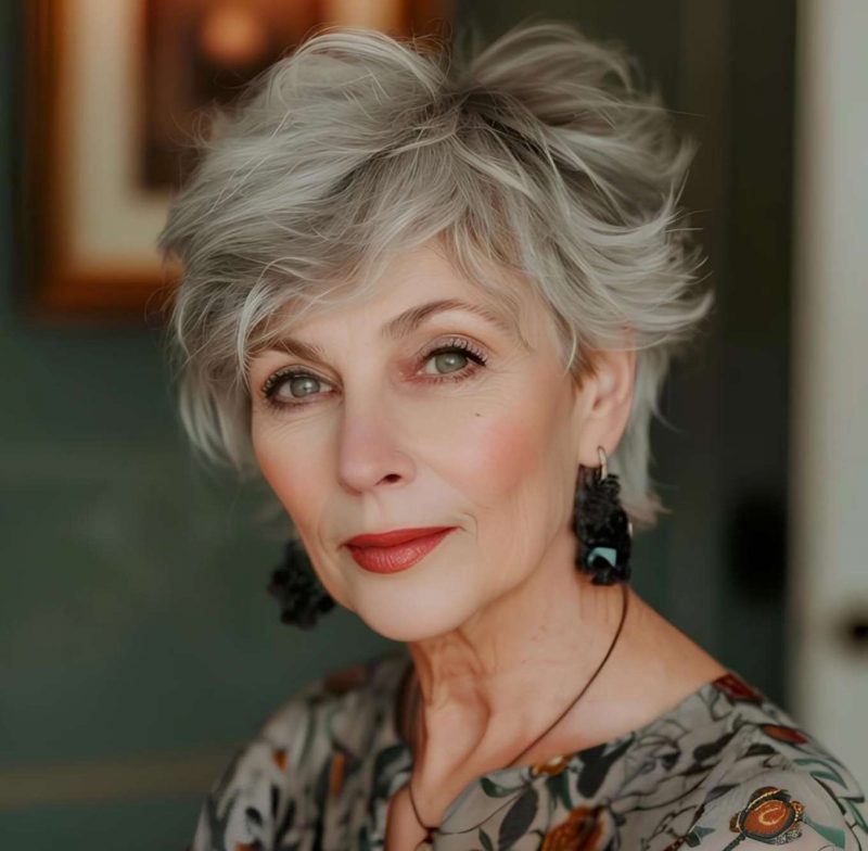 Timeless Grace with Silver Waves