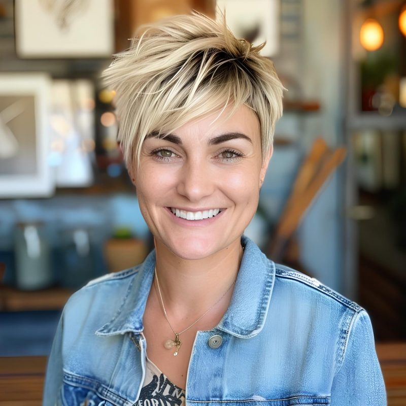 Bold and Textured Pixie Cut