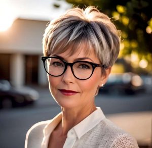 Edgy Pixie with Soft Highlights Edgy Pixie with Soft Highlights