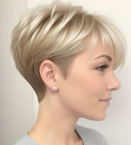 Soft Layered Pixie with a Clean Tapered Finish Soft Layered Pixie with a Clean Tapered Finish