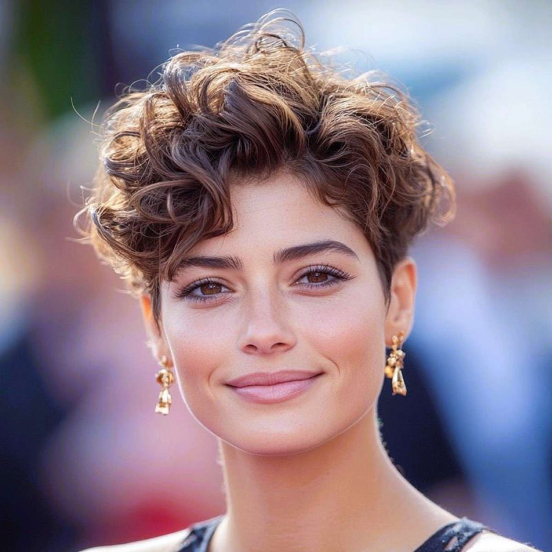 Curly Crop with Natural Volume