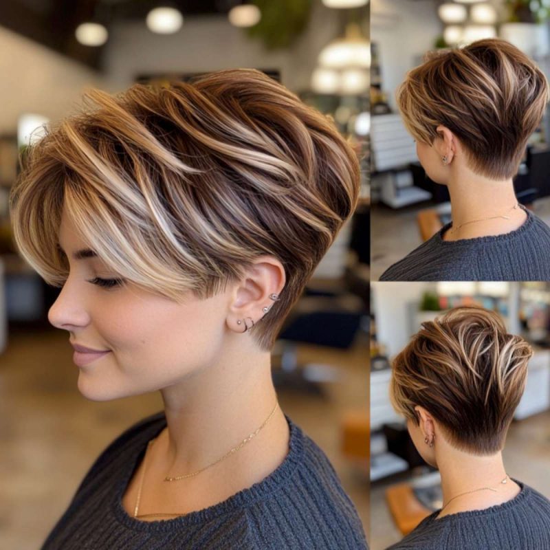 Dimensional Balayage Pixie Bob