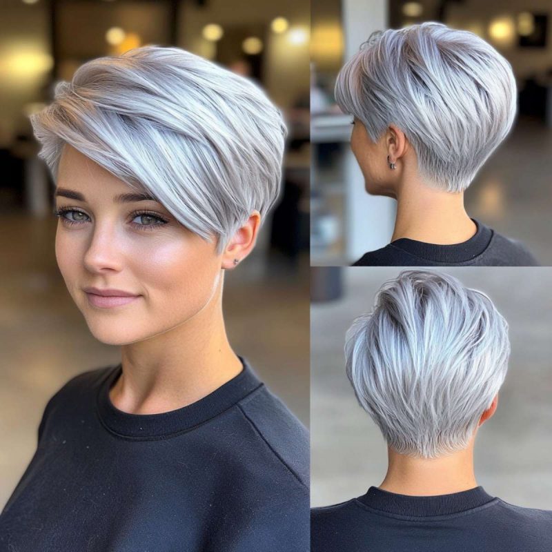 Silver Asymmetrical Pixie Bob