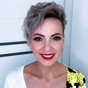 Smiling Confidence with Tousled Texture Smiling Confidence with Tousled Texture