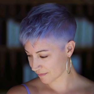 Soft Lavender Buzzed Pixie Soft Lavender Buzzed Pixie