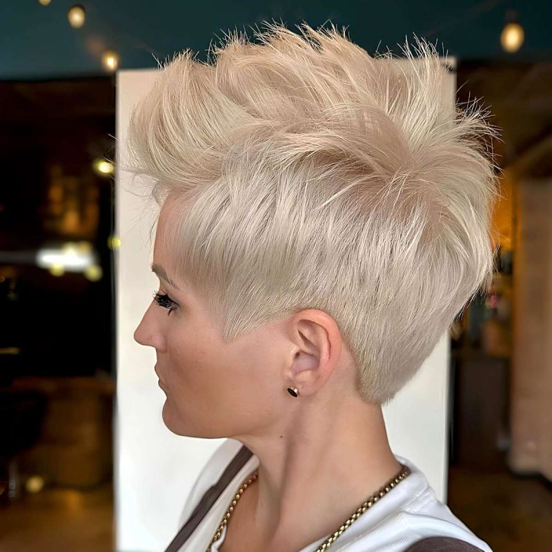 Spiky Platinum Pixie