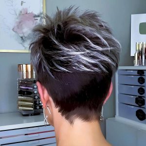Tapered Pixie with Undercut Tapered Pixie with Undercut