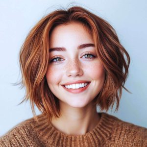 Textured Auburn Bob Textured Auburn Bob