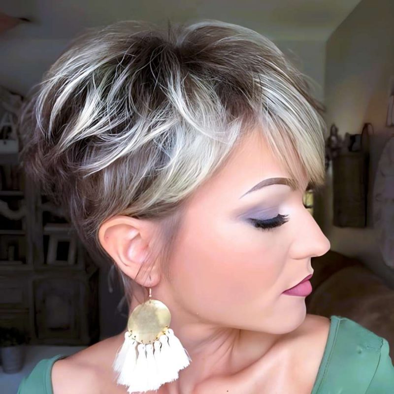 Voluminous Layered Pixie Cut