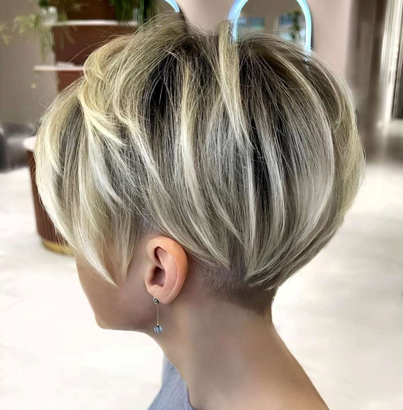 Voluminous Undercut Bob