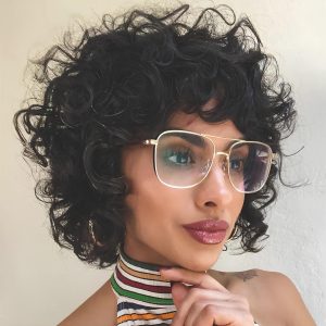 Curly Bob with a Bold Afro-Inspired Twist