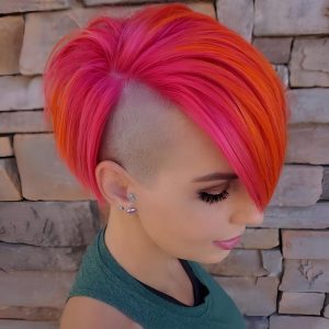 Fiery Undercut with Neon Accents