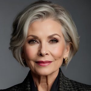 Graceful Maturity in Short Bob Hairstyle