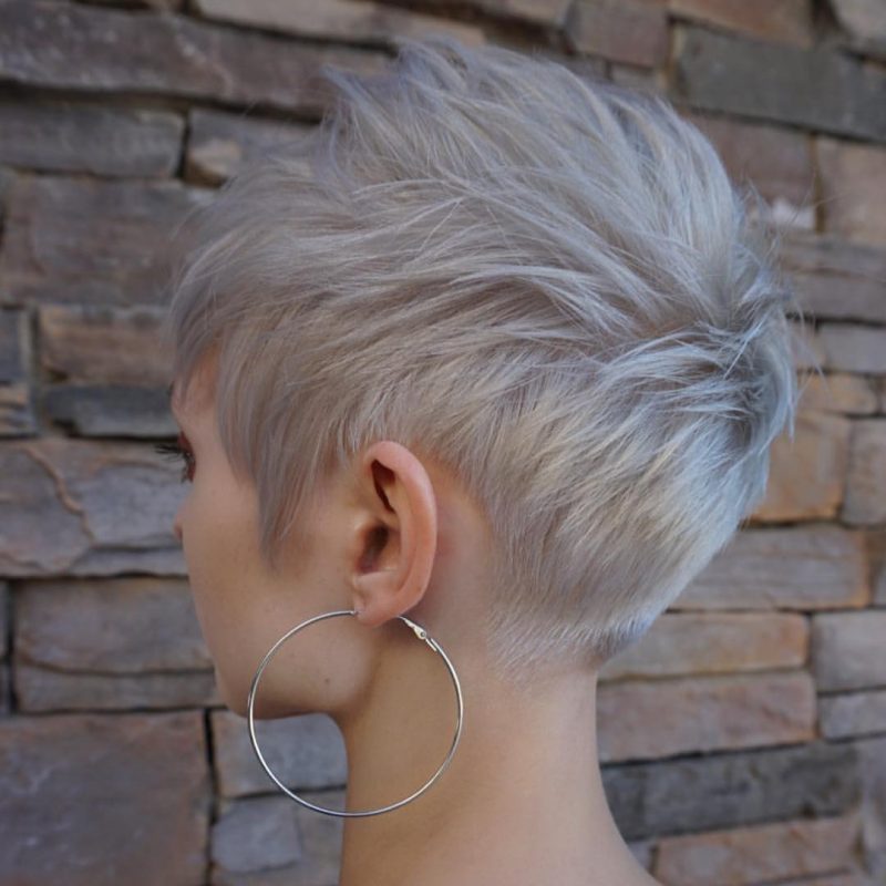 Edgy Pixie with Icy Tones