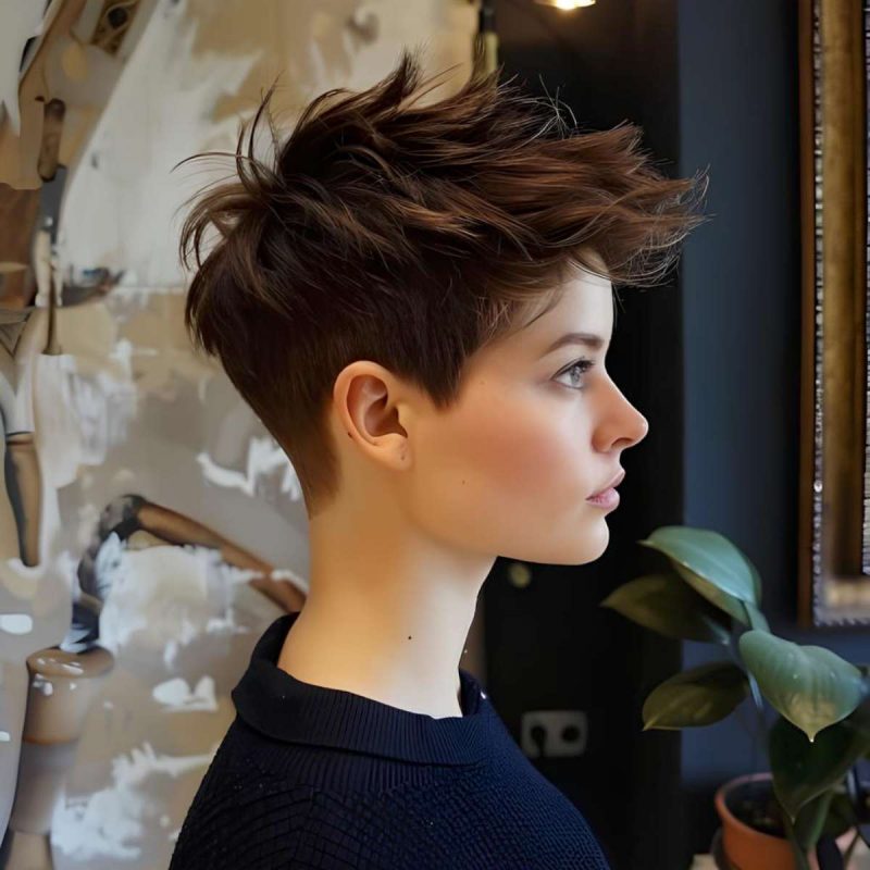 Edgy Pixie with Tousled Texture