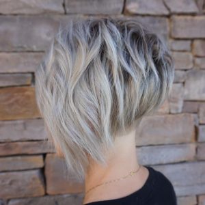 Layered Bob with Ashy Highlights
