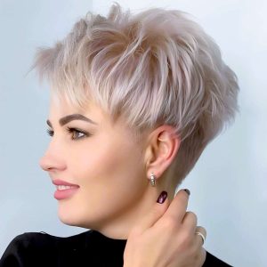 Layered Pixie with Voluminous Crown