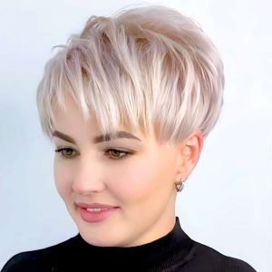 Soft Blonde Pixie with Subtle Layers